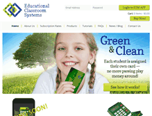 Tablet Screenshot of educationalclassroomsystems.com